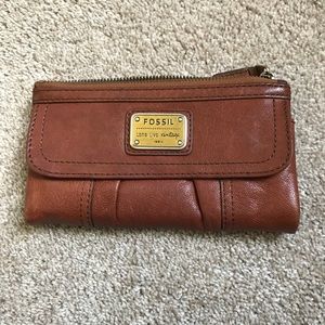 Brown Leather Fossil Wallet